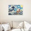 Malen nach Zahlen Great Wave One Piece Gemälde 50x40 cm Produktbild-Vorschau 2