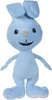A blue plush bunny toy standing against a white background. Náhľad obrázku produktu