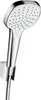 Hansgrohe Brausenset Croma Select E 1jet/Porter weiß/chrom Produktbild-Vorschau 1