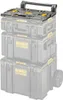 A stack of DeWALT toolboxes with a rolling base and handle. Anteprima dell’immagine prodotto