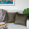 Lionmood Premium Samt Kissenbezug Kastanienbraun 45x45cm Produktbild-Vorschau 2