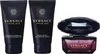 A gift set of Versace Crystal Noir perfume, body lotion, and shower gel. Podgląd zdjęcia produktu