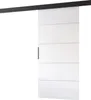 Posuvné dvere BARRET 12 - 106 cm, biele / čierne Náhľad obrázku produktu 2