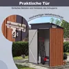 COSTWAY Gartenhaus aus Metall, 1,5m³, Gerätehaus mit Produktbild-Vorschau 5