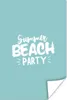 MuchoWow® Poster Sommer - Blau - Weiß 40x60 cm - Plakate Produktbild-Vorschau 1