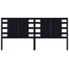 vidaXL Kopfteil Schwarz 126x4x100 cm Massivholz Kiefer -  Produktbild-Vorschau 8
