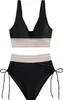 Bikini Sets für Damen Highwaist-Bikini-Hose Bauch Kontrolle Produktbild-Vorschau 1