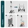 VOUNOT® Aluminium Einkaufstrolley Treppensteiger, Trolly Produktbild-Vorschau 5