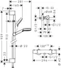 Hansgrohe Combinazione doccia Crometta Vario/ Ecostat 1001 Anteprima dell’immagine prodotto 8
