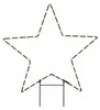 Luca Lighting, lampada a LED da giardino a forma di stella, Anteprima dell’immagine prodotto 2