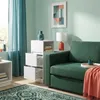 Relaxdays Nachtkastje, set van 2, met 2 lades, 1 open vak, Productafbeelding-voorbeeld 5