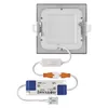 LED-Einbauleuchte NEXXO, quadratisch, silber, 7W, mit change CCT Produktbild-Vorschau