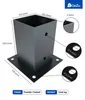 GeZu Impex Aufschraubbodenhülse 121 x 121 mm Anthrazit Produktbild-Vorschau 2