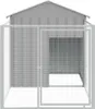 vidaXL Cuccia per cani con corridoio Grigio chiaro Anteprima dell’immagine prodotto 3