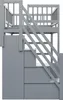 Letto a castello Merax 90x200 cm in legno massello con Anteprima dell’immagine prodotto 7