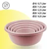 Sada mís na míchání, růžová, 5dílná – plastové mísy Náhled obrázku produktu 2