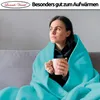 Fleece Kuscheldecke 220x240 cm Flauschiges Polyester Petrol Produktbild-Vorschau 7