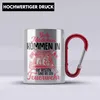 Trendation - Feuerwehr Frau Edelstahl Tasse Karabiner Produktbild-Vorschau 2