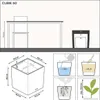 LECHUZA-Pflanzgefäß CUBE Premium 50 Weiß Hochglanz | Produktbild-Vorschau 11