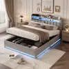 INONEFT Boxspringbed 140 x 190 cm, tweepersoonsbed met Productafbeelding-voorbeeld 1