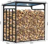 Metall Kaminholzregal Außen 185 x 100 x 185 cm, Basic - 30 Produktbild-Vorschau 2