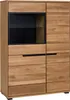 Vitrine - Eiche geölt teilmassiv - Glas - B 102 cm - 4 Produktbild-Vorschau 7