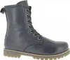 A single blue leather boot is shown against a white background. Anteprima dell’immagine prodotto
