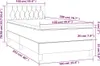 vidaXL Boxspringbett mit Matratze Dunkelgrau 100x200 cm Produktbild-Vorschau 7
