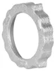 A close-up, isolated shot of a metal ring with a serrated edge. Náhled obrázku produktu