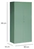 armoire à outils verrouillable, 900 x 1850 x 450 mm, Fresh Voir les images du produit 5