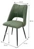 ML-Design Esszimmerstühle 6er Set Grün, Sitzfläche aus Produktbild-Vorschau 7