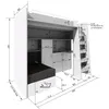 Marlux-Meble Hochbett JSM-7 90x200 TREPPE Links mit Produktbild-Vorschau 6