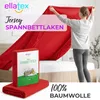 EllaTex Jersey Spannbettlaken 180x200–200x220 Baumwolle – Produktbild-Vorschau 2