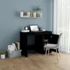vidaXL Stôl čierny 100x50x76 cm odvodený výrobok z dreva Náhľad obrázku produktu 3