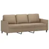 vidaXL Canapé 3 places cappuccino brun 180 cm similicuir Voir les images du produit 1