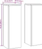 vidaXL Stojak na rośliny 2 szt. czarny 24 x 24 x 75 cm Podgląd zdjęcia produktu 8