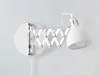 Retro LED Wandleuchte mit Scherengelenk und rundem Metall Produktbild-Vorschau 4