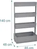 Relaxdays Vertikální záhon, dřevo, rozměry: 140 x 85 x 48 Náhled obrázku produktu 4