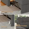 ProximaX Canapé-lit individuel noir - Tissu chenille, Voir les images du produit 9