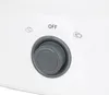 A close-up of a white appliance with a grey rotary dial and icons representing food. Produktbild-Vorschau