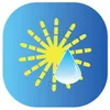 A graphic illustration of a sun with a water droplet in front of it. Produktbild-Vorschau