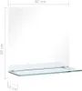 vidaXL Wandspiegel mit Regal 40x40 cm Hartglas Produktbild-Vorschau 6
