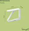 6x Tischdeckenklammern 4 cm Weiß Edelstahl Produktbild-Vorschau 2