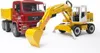 Bruder 02751 - MAN TGA sklápač a rýpadlo Liebherr Náhľad obrázku produktu 10