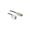 DELOCK Keystone USB A Buchse 250° mit Kabel Produktbild-Vorschau 3