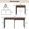 Puluomis Esstisch ausziehbar, Erweiterbarer Tisch Produktbild-Vorschau 3