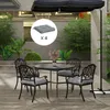 Outsunny Lot de 4 coussins de chaise de jardin, Coussins Voir les images du produit 7
