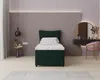 Boxspringbett, 90cm x 200cm, Grau, mit Bettkasten, Matratze Produktbild-Vorschau 3