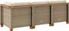 vidaXL Gartensofa mit Kissen 3-Sitzer Beige Poly Rattan Produktbild-Vorschau 6