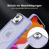 A close-up of a purple phone case with a phone inside, highlighting the camera protection. Produktbild-Vorschau